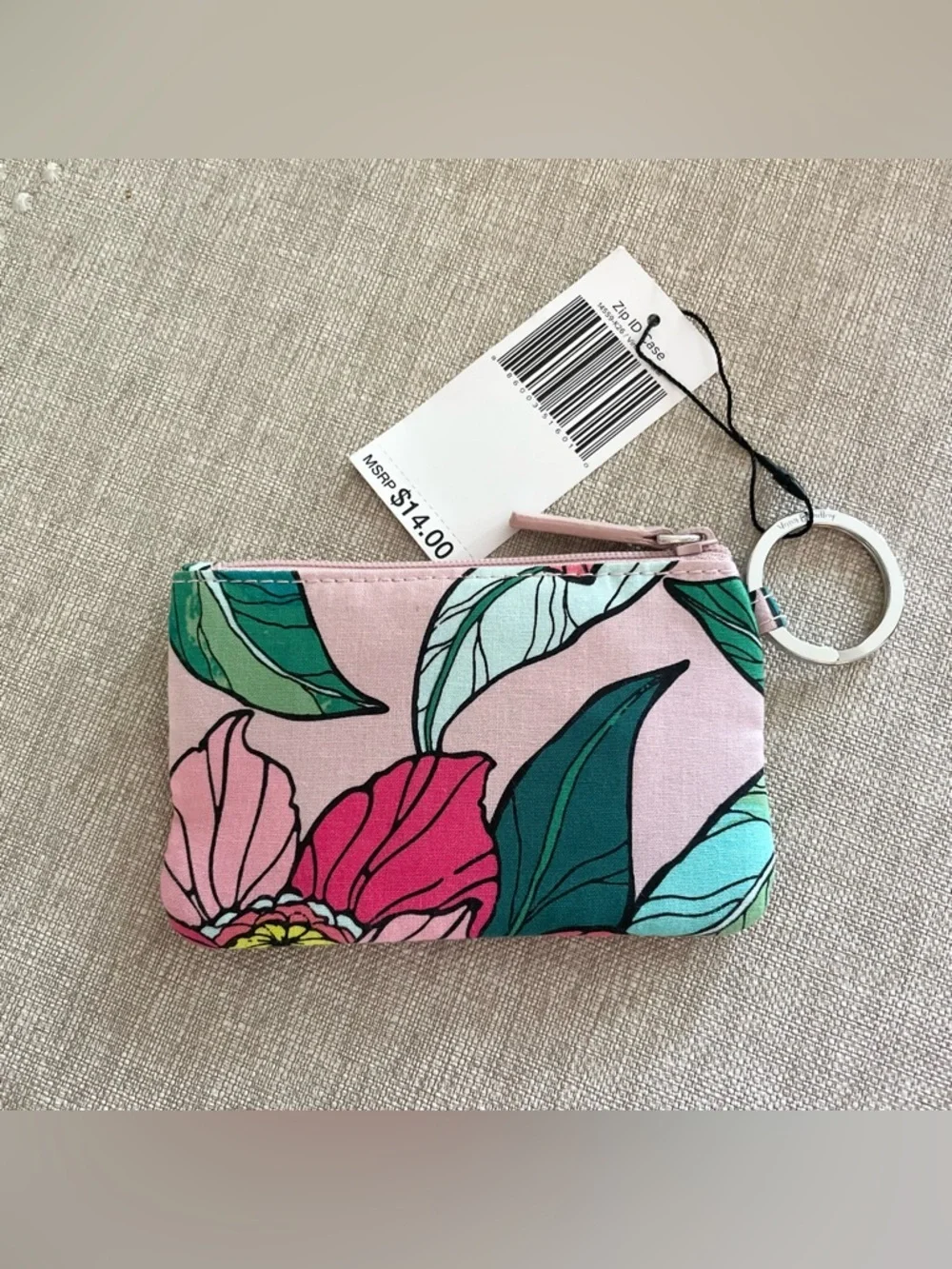 NWT Vera Bradley Zip ID Case~Vintage Floral